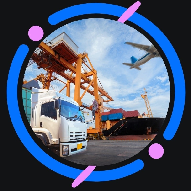 Image presents target keyword: website for logistics companies