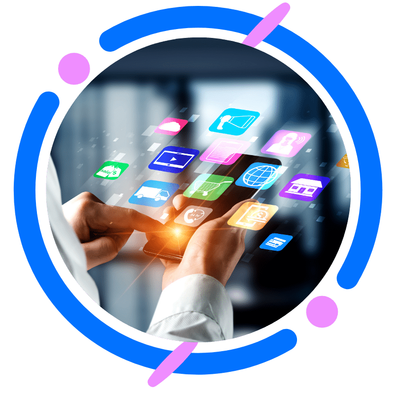 Image presents website for technology providers